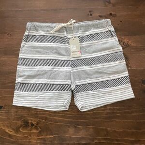 Lemlem Gray and Black Striped Women Shorts